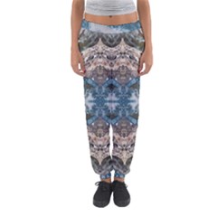 Turquoise Symmetry Women s Jogger Sweatpants by kaleidomarblingart