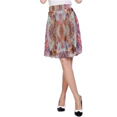 Pastels Kaleidoscope A-line Skirt by kaleidomarblingart