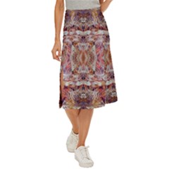 Pastels Kaleidoscope Midi Panel Skirt by kaleidomarblingart