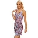 Japanese Sakura Background Wrap Tie Front Dress View2