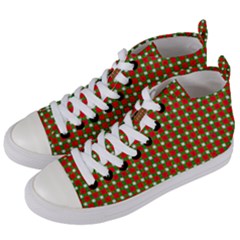 Lumberjack Plaid, Buffalo Plaid, Women s Mid-top Canvas Sneakers by artworkshop
