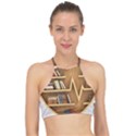 Bookshelf Heart Racer Front Bikini Top View1