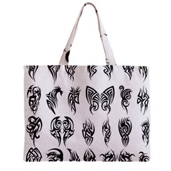 Tattoo Pattern Coin Purse Zipper Mini Tote Bag by artworkshop