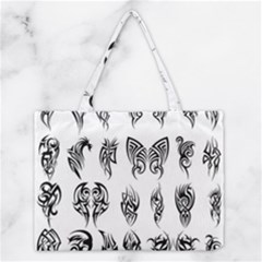 Tattoo Pattern Coin Purse Medium Tote Bag by artworkshop