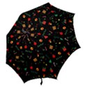 Christmas Pattern Texture Colorful Wallpaper Hook Handle Umbrellas (Medium) View2