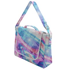 Polygons Bokeh Geometric Art Geometric Background Box Up Messenger Bag by Ravend