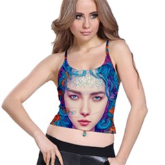 Pepper Colors Girl Spaghetti Strap Bra Top by Sparkle