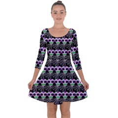 Skullspider Quarter Sleeve Skater Dress by Sparkle