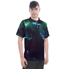 Space Cosmos Galaxy Stars Black Hole Universe Art Men s Polo Tee by Pakemis
