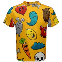 Graffiti Characters Seamless Ornament Men s Cotton Tee by Pakemis