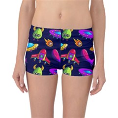 Space Pattern Reversible Boyleg Bikini Bottoms by Pakemis