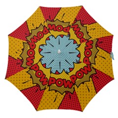 Pow Word Pop Art Style Expression Vector Straight Umbrellas by Pakemis
