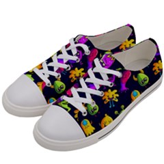 Space Patterns Men s Low Top Canvas Sneakers by Pakemis