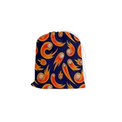 Space Patterns Pattern Drawstring Pouch (small) by Pakemis