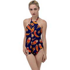 Space Patterns Pattern Go With The Flow One Piece Swimsuit by Pakemis