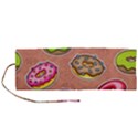 Doughnut Doodle Colorful Seamless Pattern Roll Up Canvas Pencil Holder (M) View1