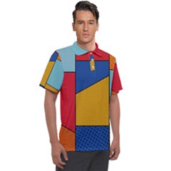 Dotted Colors Background Pop Art Style Vector Men s Polo Tee by Pakemis