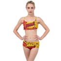 Explosion Boom Pop Art Style Layered Top Bikini Set View1