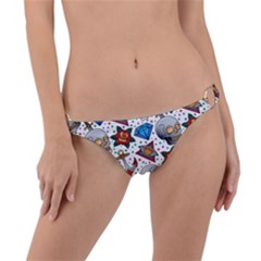 Full Color Flash Tattoo Patterns Ring Detail Bikini Bottom by Pakemis