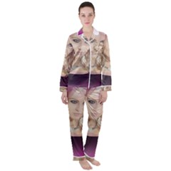 Beauty Women s Long Sleeve Satin Pajamas Set	 by Sparkle