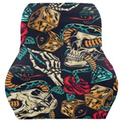 Vintage Art Tattoos Colorful Seamless Pattern Car Seat Back Cushion  by Pakemis