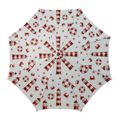 Nautical Seamless Pattern Golf Umbrellas by Pakemis