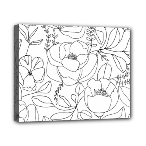 Contemporary Nature Seamless Pattern Canvas 10  X 8  (stretched) by Pakemis