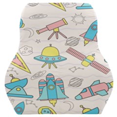 Cute-seamless-pattern-with-space Car Seat Back Cushion  by Pakemis