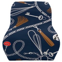 Chains-seamless-pattern Car Seat Back Cushion  by Pakemis