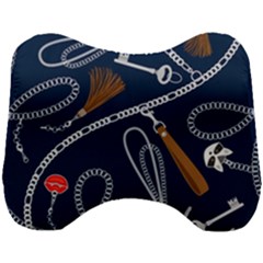Chains-seamless-pattern Head Support Cushion by Pakemis