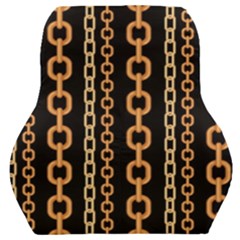 Gold-chain-jewelry-seamless-pattern Car Seat Back Cushion  by Pakemis