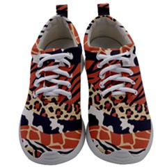 Mixed-animal-skin-print-safari-textures-mix-leopard-zebra-tiger-skins-patterns-luxury-animals-textur Mens Athletic Shoes by Pakemis