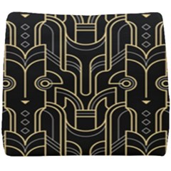 Art-deco-geometric-abstract-pattern-vector Seat Cushion by Pakemis