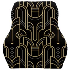 Art-deco-geometric-abstract-pattern-vector Car Seat Velour Cushion  by Pakemis