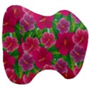 Background-cute-flowers-fuchsia-with-leaves Head Support Cushion View3