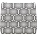 Halftone-tech-hexagons-seamless-pattern Seat Cushion View1