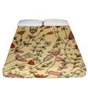 Seamless-pattern-with-different-flowers Fitted Sheet (California King Size) View1
