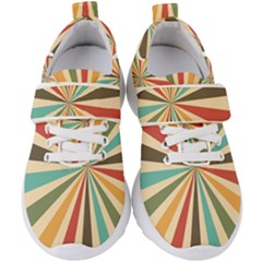 Vintage Abstract Background Kids  Velcro Strap Shoes by artworkshop