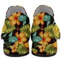 Fabulous colorful floral seamless Women Slip On Heel Loafers View4