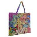 Abstract art Zipper Large Tote Bag View2