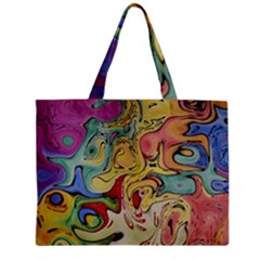 Abstract Art Zipper Mini Tote Bag by gasi