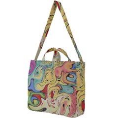Abstract Art Square Shoulder Tote Bag by gasi