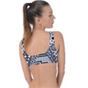 Black and white Ring Detail Bikini Top View2