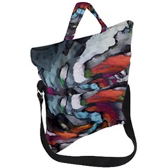 Abstract Art Fold Over Handle Tote Bag by gasi