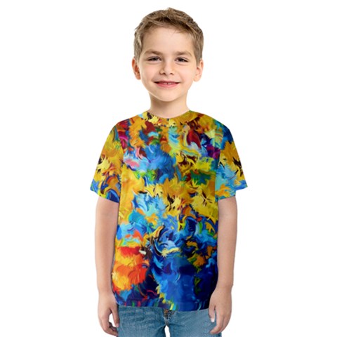 Abstract Art Kids  Sport Mesh Tee by gasi