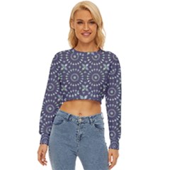 Kaleidoscope Deep Purple Lightweight Long Sleeve Sweatshirt by Mazipoodles