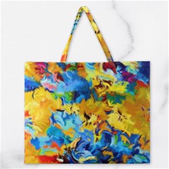 Modern Art Zipper Large Tote Bag by gasi