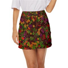 Background Graphic Beautiful Wallpaper Mini Front Wrap Skirt by Uceng