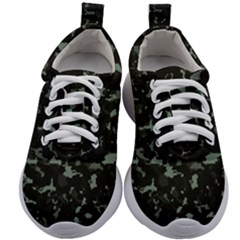 Pattern Texture Army Military Background Kids Athletic Shoes by Uceng