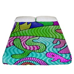 Colorful Stylish Design Fitted Sheet (california King Size) by gasi